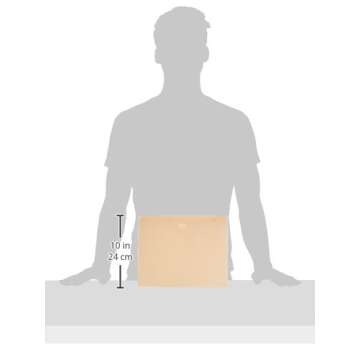 Amazon Basics File Folders Jacket, Reinforced Straight-Cut Tab, Flat-No Expansion, Letter Size, Manila, 100-Pack - AMZ600