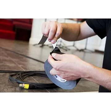 Shurtape P- 628 Professional Grade, Coated Gaffer's Tape, 48mm x 50m, Social Distancing Marking, Gray, 1 Roll (118267)