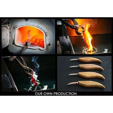 BeaverCraft Wood Carving Detail Knife C8 1.5" Whittling Knife for Detail Wood Carving Craft Knife - Chip Carving Knife Wood Carving Tools for Beginners and Kids