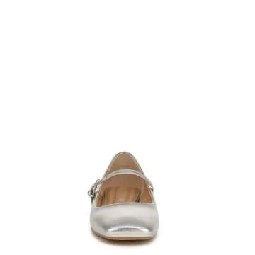 Franco Sarto Womens Tinsley Mary Jane Flats in Silver Metallic
