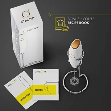 Unicoff 19000 RPM Milk Frother Wireless with Recipes