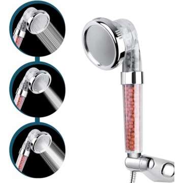Filtered Shower Head with Handled by MineralStream, High Pressure Water Saving Showerhead with Filte...