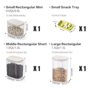 LivLab 600ML Food Storage Container for Kitchen Organization