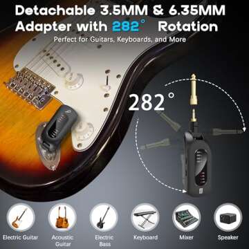 5.8GHz Wireless Guitar System - Low Latency and Long Range