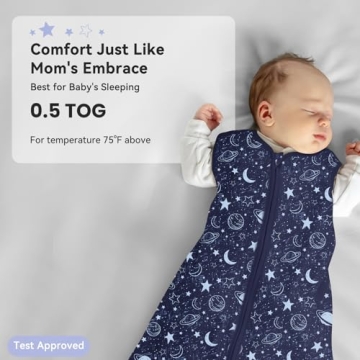 Unnivoll Baby Sleep Sack Lightweight 3 Pack 6-12 Months