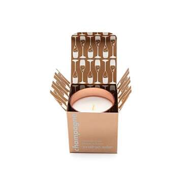 Jonathan Adler Gold-Champagne Scented Candle for Home Decor