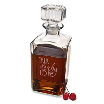 Cathy's Concepts Talk Derby To Me Whiskey Decanter