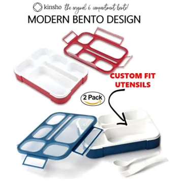 Bento Lunch Box for Kids with Utensils, Leakproof & BPA-Free
