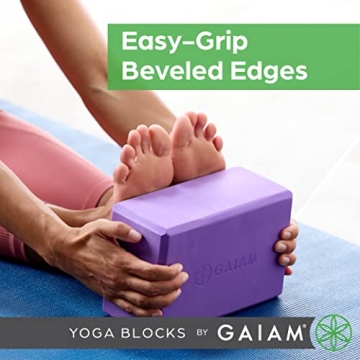Gaiam Yoga Block - Foam Support for Enhanced Yoga Experience