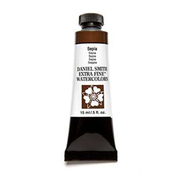 Daniel Smith Extra Fine Watercolor 15ml Paint Tube, Sepia (284600103), 0.5 Fl Oz (Pack of 1)