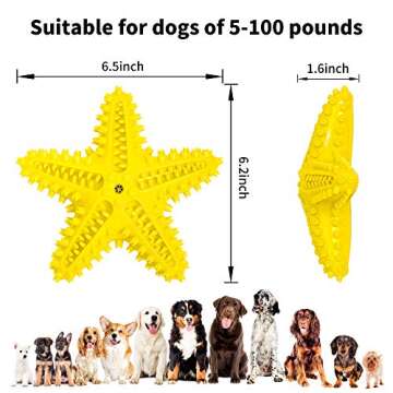 Dog Toy for Aggressive Chewers Large Breed, Indestructible Design, Durable Squeaky Chew Toys for Med...