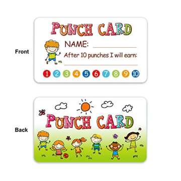 Punch Card, 100pcs Reward Incentive Card for Teacher, Behavior Chart for Kids, Homeschool Classroom ...