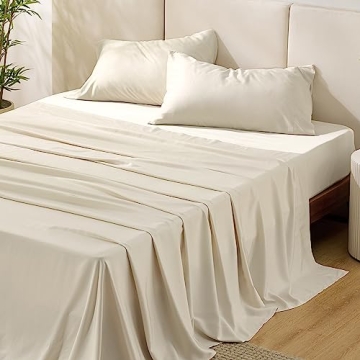 Luxurious Cooling King Size Sheets - Bedsure Bamboo Rayon