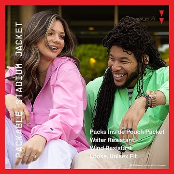 Champion Packable Wind Water Resistant Jacket for Men