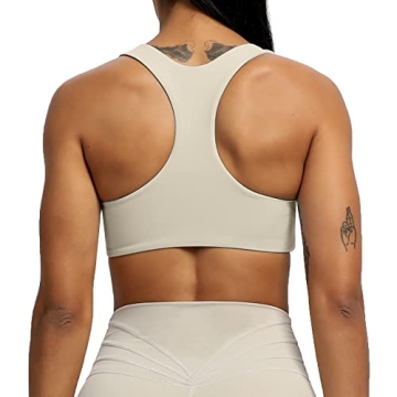 Aoxjox Women's Backless Sports Bra for Comfort and Style