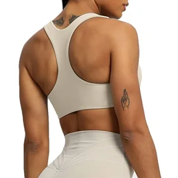 Aoxjox Women's Backless Sports Bra for Comfort and Style
