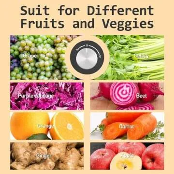 Whall Slow Juicer - Quiet, High Yield Masticating Juicer