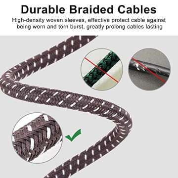 MIKIZ XLR Male to 1/4" TS Adapter Mono Cable Unbalanced 10 ft