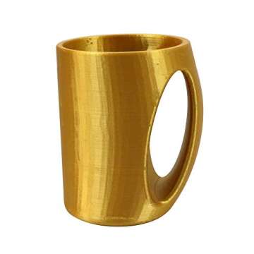 Silk Gold PLA Filament - Vibrant 3D Printing Material 1KG