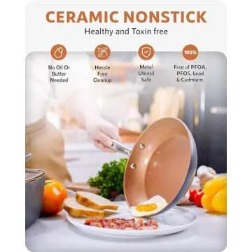 Gotham Steel Pro 20 Piece Cookware Set - Ultra Nonstick Quality