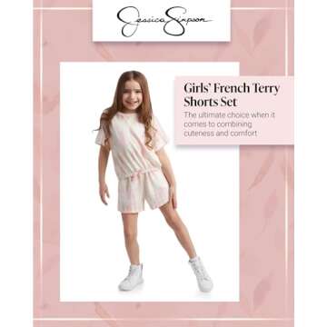 Jessica Simpson Girls’ 2-Piece Comfortable Shorts Set