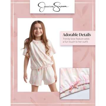 Jessica Simpson Girls’ 2-Piece Comfortable Shorts Set