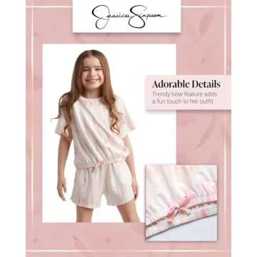 Jessica Simpson Girls’ 2-Piece Comfortable Shorts Set