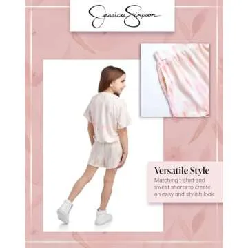 Jessica Simpson Girls’ 2-Piece Comfortable Shorts Set