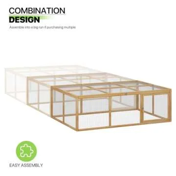 Magshion Spacious Wooden Chicken Coop Bunny Rabbit Hutch