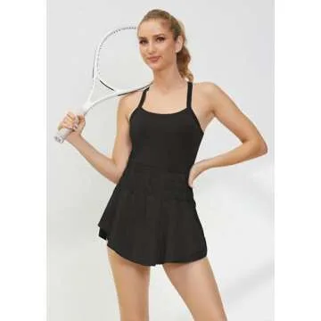 MISSACTIVER Women Tennis Dress with Built-in Shorts