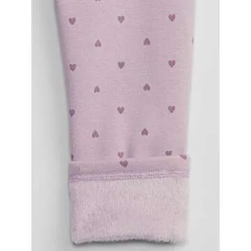 GAP Baby Girls Cozy Leggings, Lavender Frost, 5T US