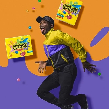 Gushers Snacks, Strawberry & Tropical Flavors, 12 Pack