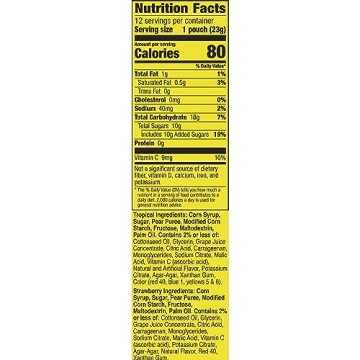 Gushers Snacks, Strawberry & Tropical Flavors, 12 Pack