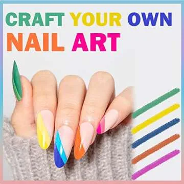 SAVILAND Gel Nail Polish Gel Liner Nail Art Set - 24 Colors Nail Art Polish with Thin Brush for Line Pulling, Gel Paint for Nails Art, Gel Nail Art Polish and Gifts for Women