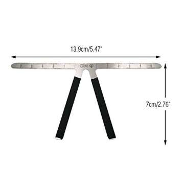 Three-Point Positioning Ruler Makeup Eyebrow Measure Ruler Symmetrical Balance Grooming Stencil Tool
