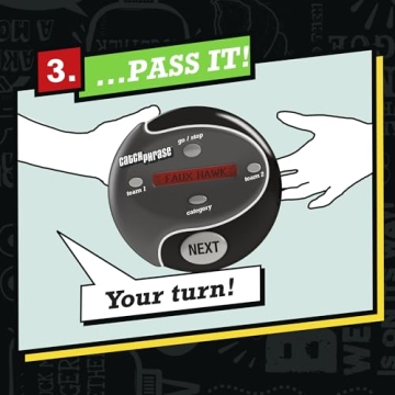 Hasbro Gaming Catch Phrase Electronic Game | Fun Active Handheld Party Games for Adults, Teens, and Kids | Ages 12+ | 4 or More Players, 2 Teams | Portable Family Travel Games