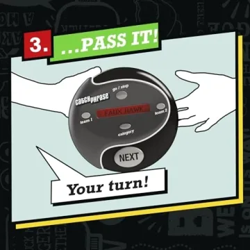 Hasbro Gaming Catch Phrase Electronic Game | Fun Active Handheld Party Games for Adults, Teens, and Kids | Ages 12+ | 4 or More Players, 2 Teams | Portable Family Travel Games