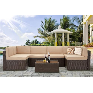 U-MAX 7 Piece Outdoor Furniture Set for Patios