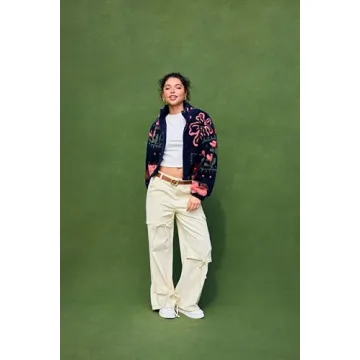 Women's Floral Sherpa Fleece Jacket - Winter Fashion Essential