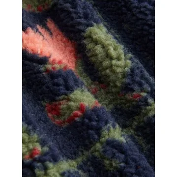 Women's Floral Sherpa Fleece Jacket - Winter Fashion Essential