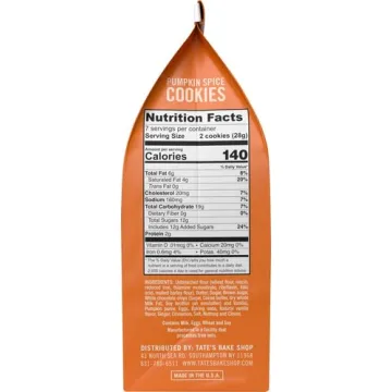 Tate's Pumpkin Spice Cookies with White Chocolate Chips