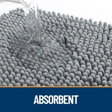 OLANLY Chenille Dog Door Mat for Muddy Paws 35x23