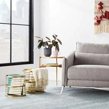 Rivet Modern Metal Wire Baskets Set - Stylish Storage Solutions