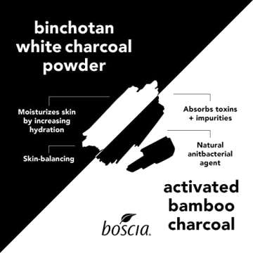 boscia Charcoal Pore Pudding - Vegan, Cruelty-Free, Natural Skin Care - Wash Off Face Mask with Activated Charcoal & Binchotan White Charcoal - For Combination to Oily Skin Types - 2.8 Oz