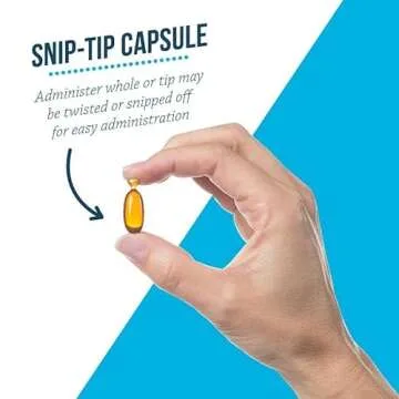 Free Form Snip Tips Omega-3 Fish Oil Liquid Supplement for Medium & Large Dogs, 60 Count