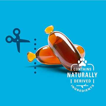 Free Form Snip Tips Omega-3 Fish Oil Liquid Supplement for Medium & Large Dogs, 60 Count