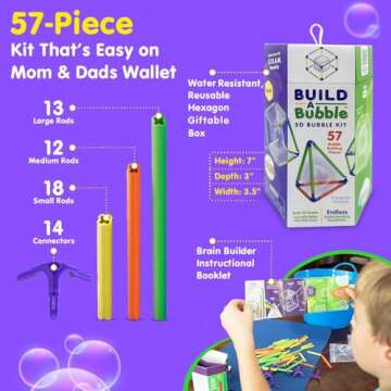 WOWMAZING Build A Bubble Maker Kit for Kids 8 And Up