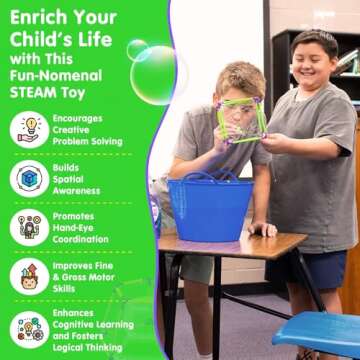 WOWMAZING Build A Bubble Maker Kit for Kids 8 And Up