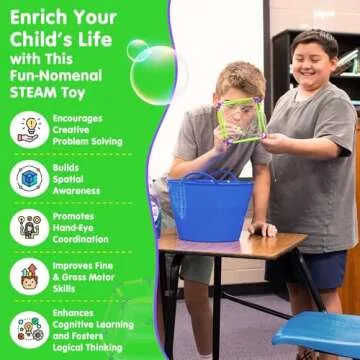 WOWMAZING Build A Bubble Maker Kit for Kids 8 And Up