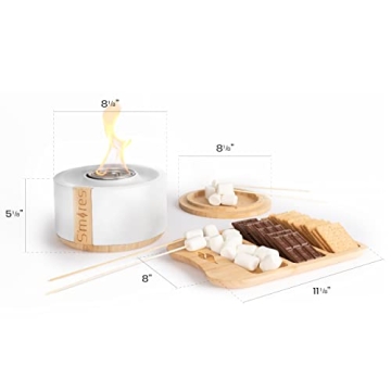 TerraFlame Indoor Outdoor Smoke-Free S'mores Roaster Set
